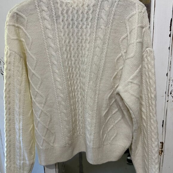 Clare V CHARMANT FISHERMAN'S SWEATER Size M NWT - Picture 5 of 6